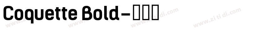 Coquette Bold字体转换